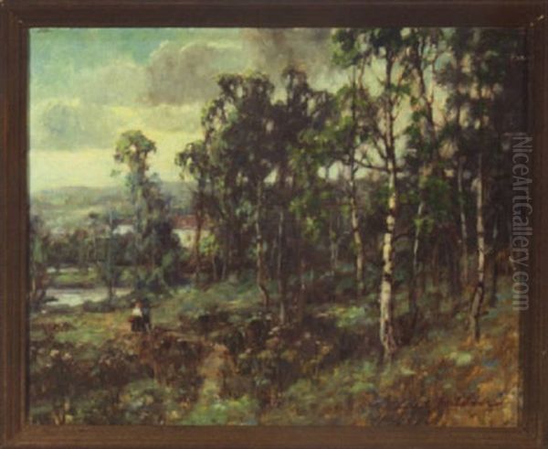 Summer Day Oil Painting by Knute Heldner