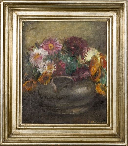 Flower Still Life Oil Painting by Ester Helenius