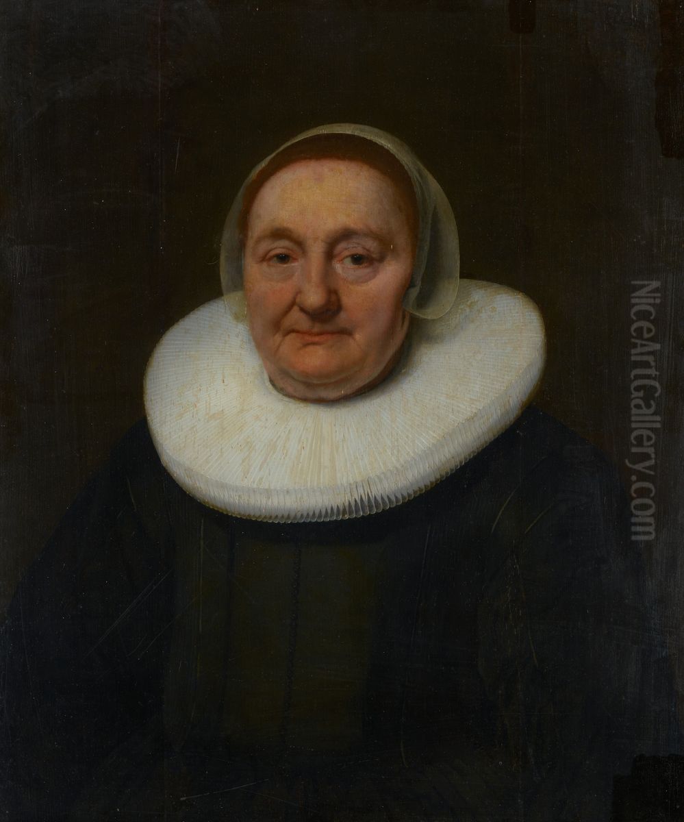 Portrait Of A Woman Oil Painting by Bartholomeus Van Der Helst