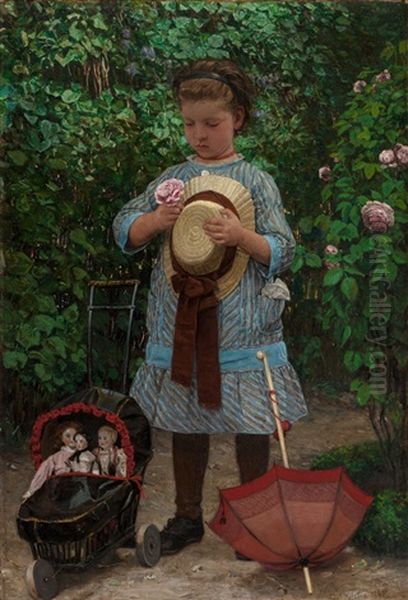 The Dollies Outing Oil Painting by Axel Helsted