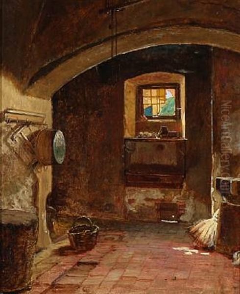 Et Kokken I Italien Oil Painting by Axel Helsted