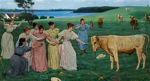 Kalven Jupiter Oil Painting by Axel Helsted