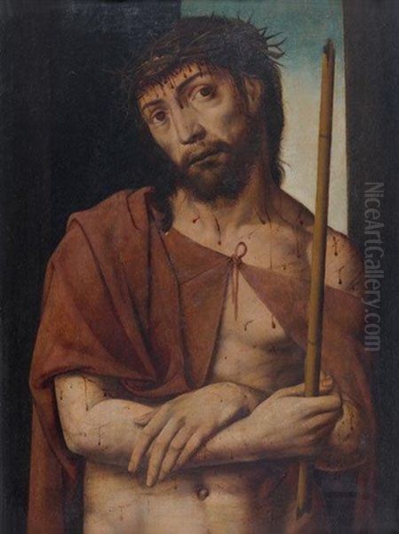 Christ Au Roseau Oil Painting by Jan van Hemessen
