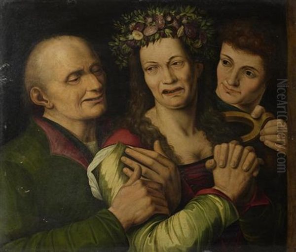 Die Ungluckliche Braut Oil Painting by Jan van Hemessen