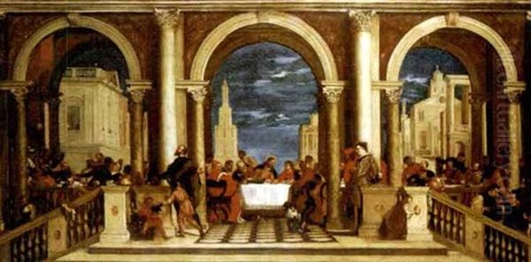 Tarquinio E Lucrezia Oil Painting by Jan van Hemessen