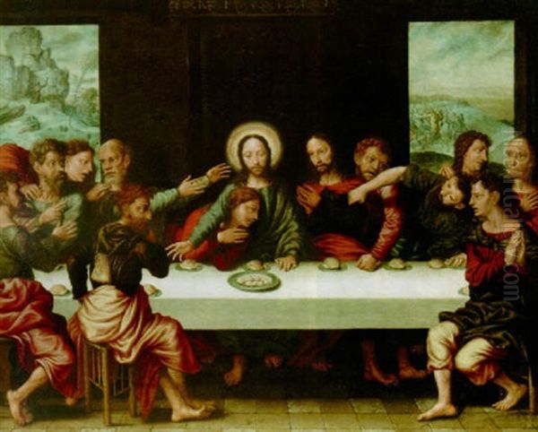 The Last Supper Oil Painting by Jan van Hemessen