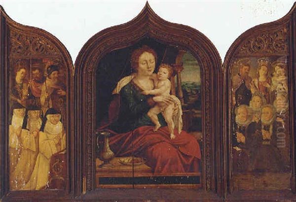 The Madonna And Child Oil Painting by Jan van Hemessen