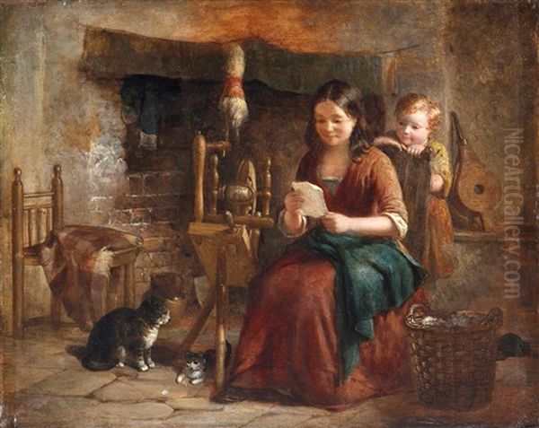 In Der Stube Oil Painting by William Hemsley