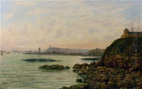 On The Mersey Oil Painting by Bernard Benedict Hemy