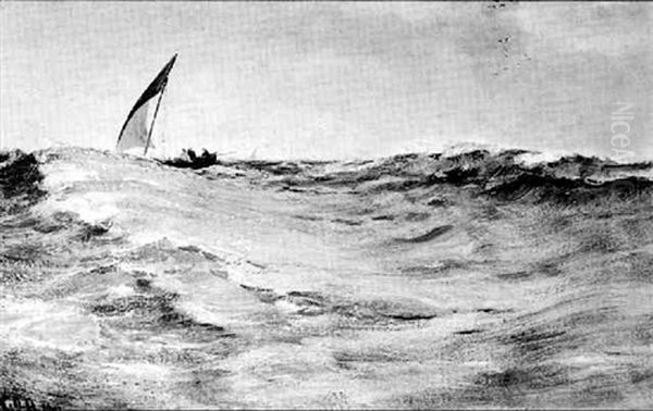 Wind Westerly Oil Painting by Charles Napier Hemy