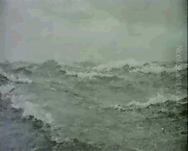 The Open Sea Oil Painting by Charles Napier Hemy