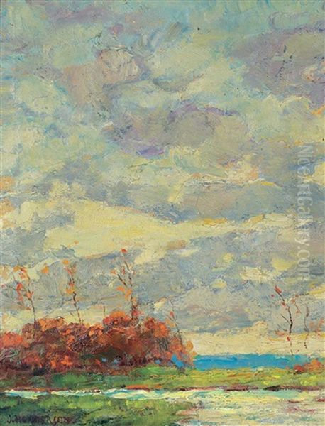 Untitled - Saskachewan Storm Oil Painting by Henderson, James