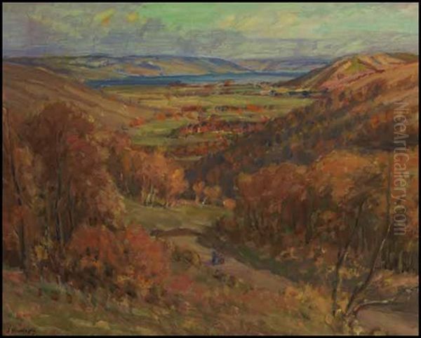 Autumn, Qu'appelle Valley, Saskatchewan Oil Painting by Henderson, James