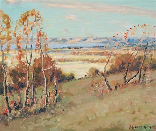 Untitled - Qu'appelle Valley Oil Painting by Henderson, James