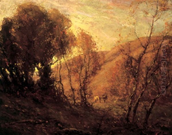 Golden Autumn, The Qu'appelle Valley Oil Painting by Henderson, James
