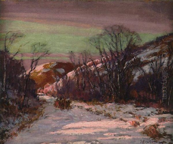 Valley Road Oil Painting by Henderson, James