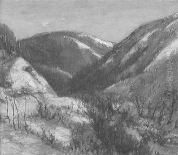 Hill Sides-winter (qu'appelle Valley) Oil Painting by Henderson, James