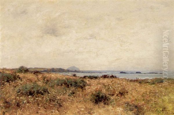 The Ayrshire Coast Looking Towards Ailsa Craig Oil Painting by John Henderson