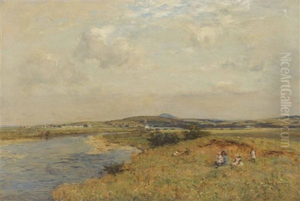 Picnic Blantyre Bay Oil Painting by Joseph Morris Henderson