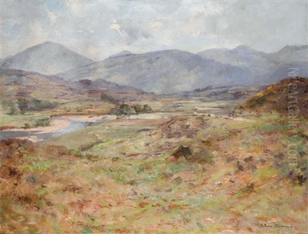 The Path Of The Burn Oil Painting by Joseph Morris Henderson