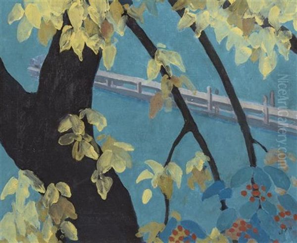 Lake Michigan - Pier At Lake Bluff Oil Painting by William Penhallow Henderson