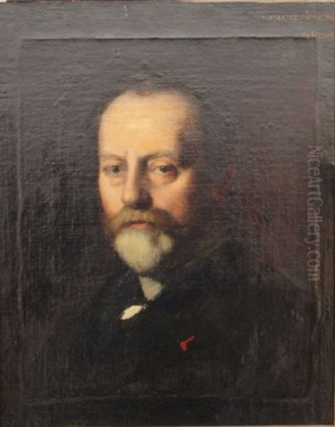 Portrait De L'architecte Honore Daumet Oil Painting by Jean Jacques Henner