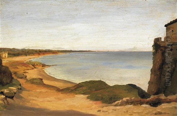 Bucht Von Neapel Oil Painting by Adolf Henning