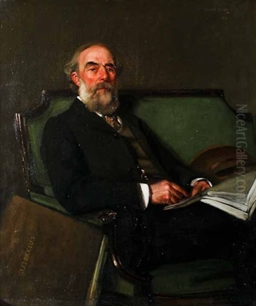 The Portrait Of Sir William Barclay Of Glenbuchat Oil Painting by George Henry