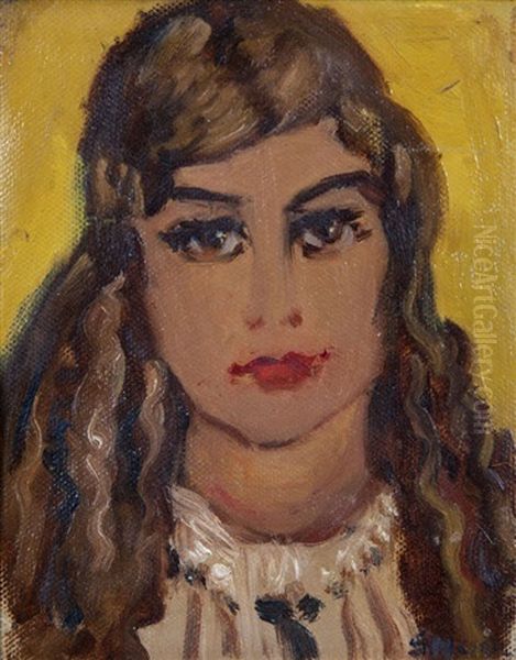 West Of Ireland Girl Oil Painting by Grace Henry