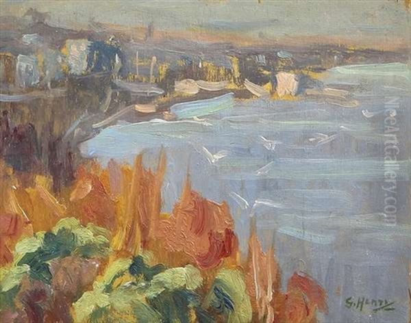 Continental Coastal Landscape Oil Painting by Grace Henry