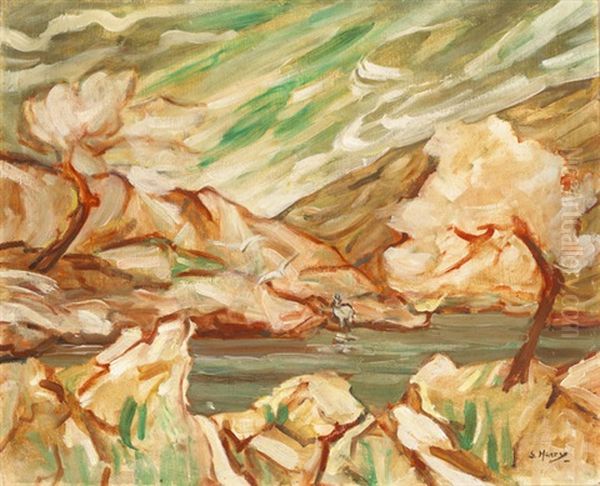 Spring In Winter Oil Painting by Grace Henry