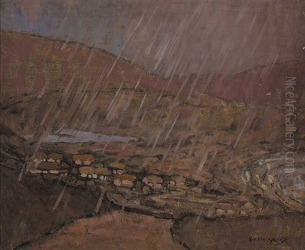 Rain In Connemara Oil Painting by Grace Henry