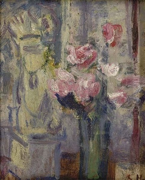Still Life With A Vase Of Flowers Oil Painting by Grace Henry