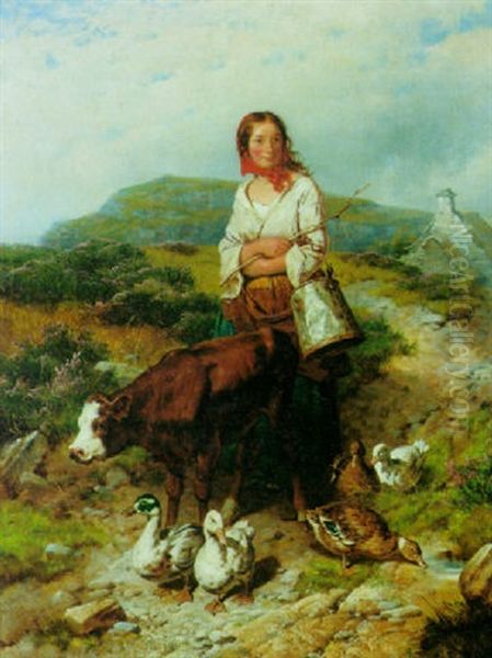 Going To Market Oil Painting by Isaac Henzell