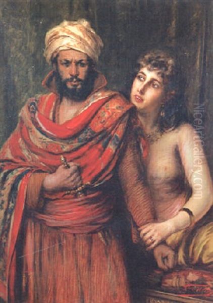 La Conseillere Oil Painting by Leon Herbo