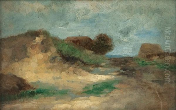 Boschung Am Weg Zum Gehoft Oil Painting by Thomas Ludwig Herbst