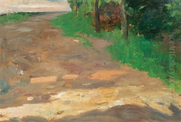 Zwischen Feld Und Wald Oil Painting by Thomas Ludwig Herbst