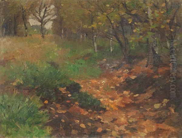 Waldlichtung Oil Painting by Thomas Ludwig Herbst