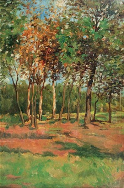 Light Wood Oil Painting by Thomas Ludwig Herbst