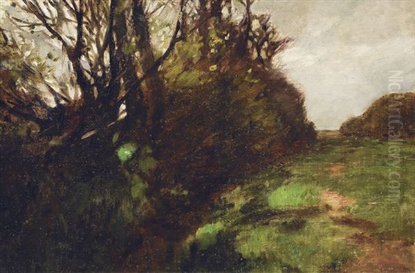 Landscape With Trees Oil Painting by Thomas Ludwig Herbst