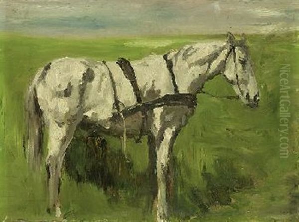 Schimmel Oil Painting by Thomas Ludwig Herbst