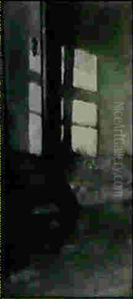 Interieur Oil Painting by Thomas Ludwig Herbst