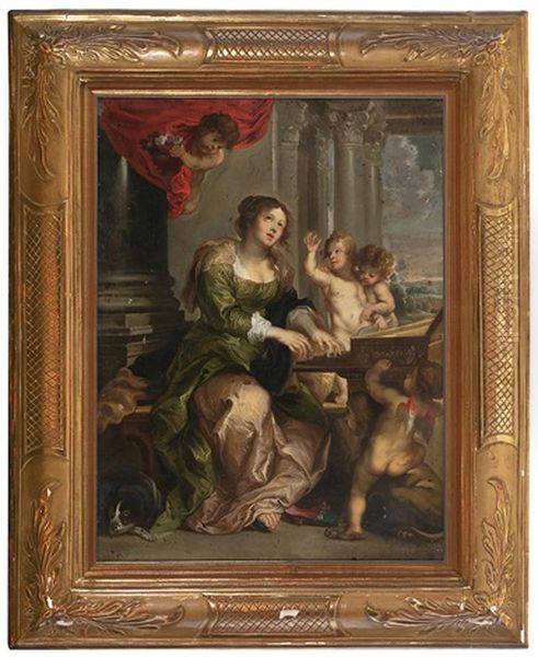 Santa Cecilia Oil Painting by Willem van, the Elder Herp