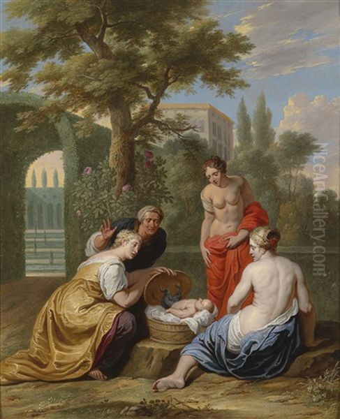 Die Auffindung Des Erichthonios Durch Die Tochter Des Kekrops Oil Painting by Willem van, the Elder Herp