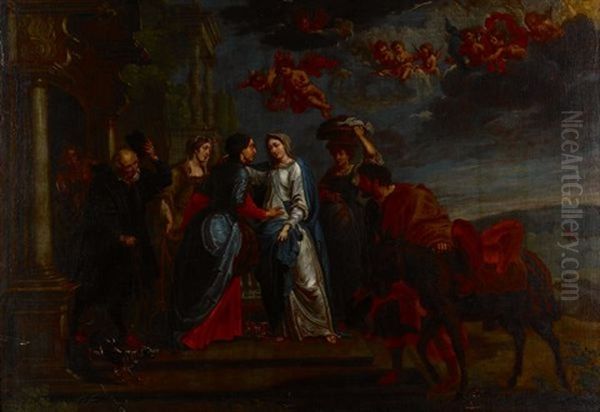 La Visitation Oil Painting by Willem van, the Elder Herp