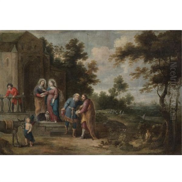 The Visitation Oil Painting by Willem van, the Elder Herp