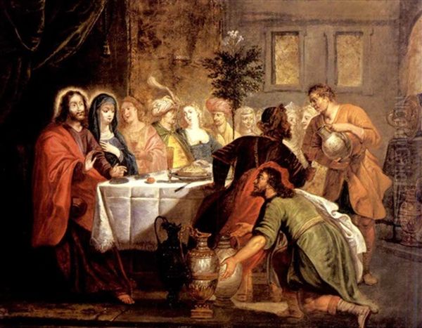 The Marriage At Cana Oil Painting by Willem van, the Elder Herp