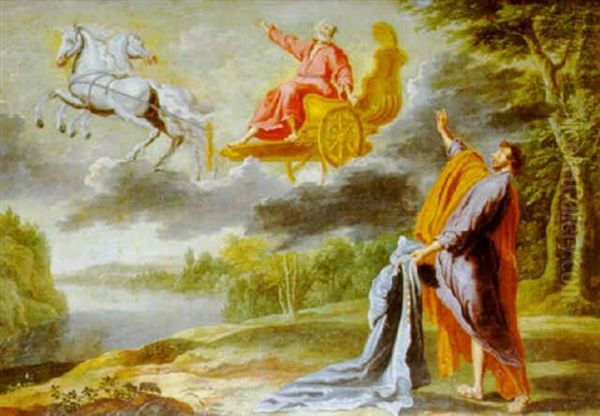 Elias En Su Carro Oil Painting by Willem van, the Elder Herp