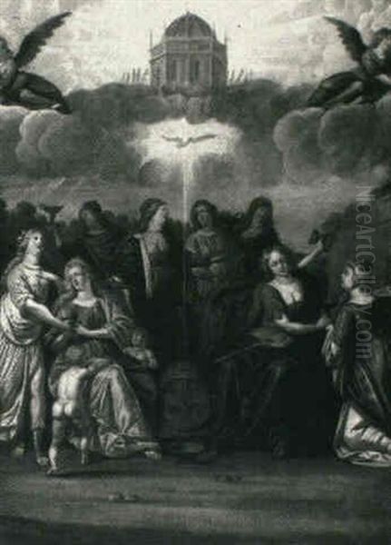 The Gifts Of The Holy Spirit Oil Painting by Willem van, the Elder Herp