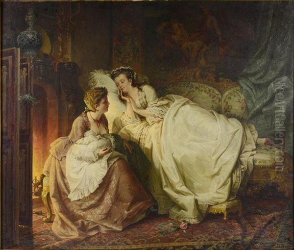 Rest Oil Painting by Carl Herpfer